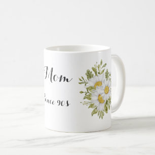 Bouquet floral blooming letter m Coffee Mug