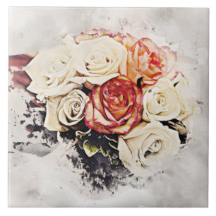 bouquet flowers tile