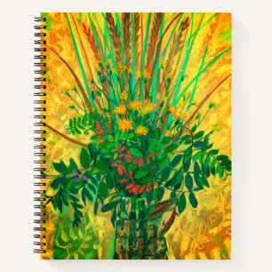 Bouquet from the Finnish Bay, modern floral art Notebook