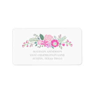 Bouquet   Graduation Address Label