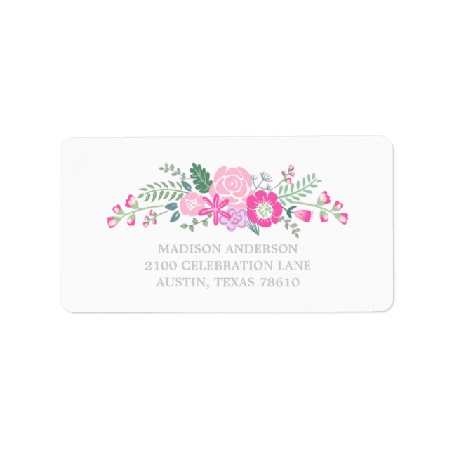 Bouquet | Graduation Address Label (Front)