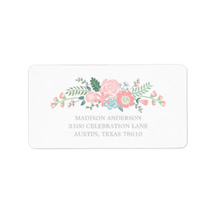 Bouquet   Graduation Address Label