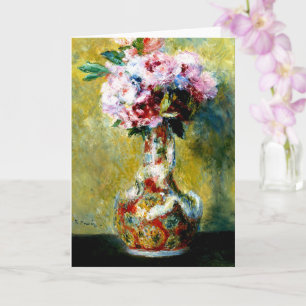 Bouquet in a vase, Auguste Renoir  Card