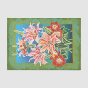 Bouquet in Border II Tissue Paper