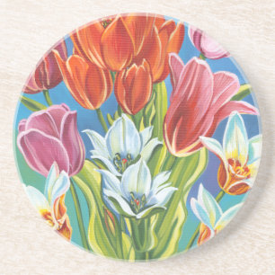 Bouquet in Border III Coaster