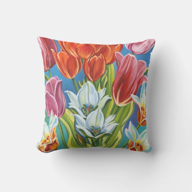 Bouquet in Border III Cushion (Front)