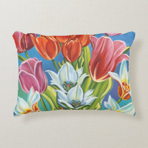Bouquet in Border III Decorative Cushion
