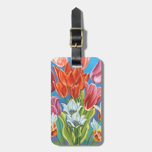 Bouquet in Border III Luggage Tag (Front Vertical)