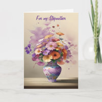 Bouquet in Chinese Vase Stepmother Birthday