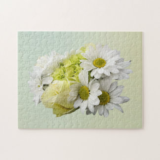 Bouquet in Shades of White and Yellow Jigsaw Puzzle