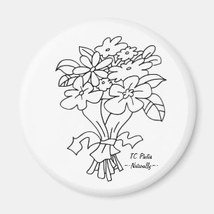 Bouquet Magnet with Logo