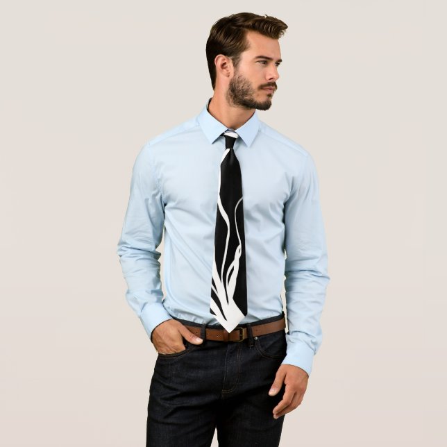 Bouquet Noir: Abstract Black & White Tie (In Situ)