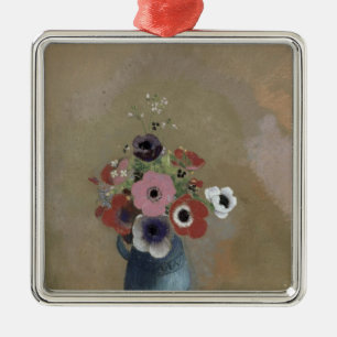 Bouquet of anemones metal tree decoration