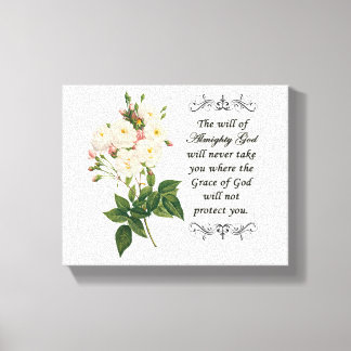 Bouquet of Beautiful White Roses Canvas