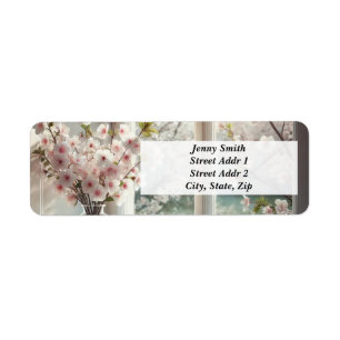 Bouquet of Cherry Blossoms by the window