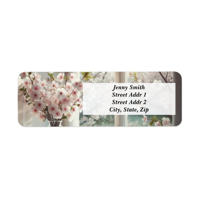 Bouquet of Cherry Blossoms by the window (Front)