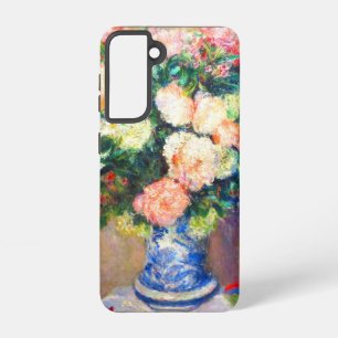 Bouquet of Chrysanthemums and a Japanese Fan Samsung Galaxy Case