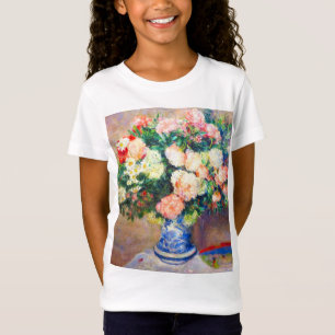 Bouquet of Chrysanthemums and a Japanese Fan T-Shirt