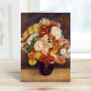 Bouquet of Chrysanthemums   Renoir Card