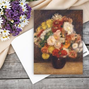 Bouquet of Chrysanthemums  Renoir  Postcard