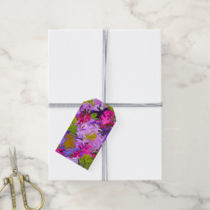 Bouquet of Colours Floral Abstract Art Design Gift Tags