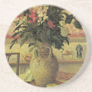 Bouquet of Flowers at Window by Maxine Maufra Coaster