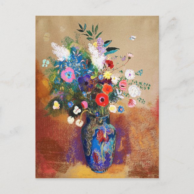 Bouquet of Flowers by Odilon Redon Postcard (Front)