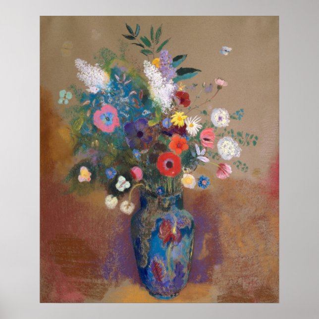 Bouquet of Flowers by Redon Poster (Front)