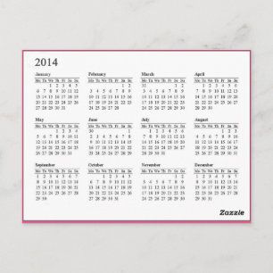 Bouquet of Flowers Calendar postcard