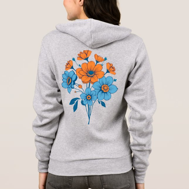 Bouquet of flowers hoodie (Back)