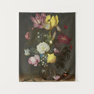 Bouquet of Flowers in a Glass Vase Tapestry