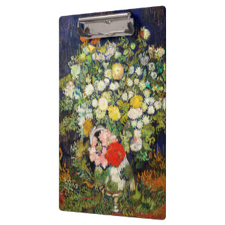 Bouquet of Flowers in a Vase by Vincent Van Gogh Clipboard