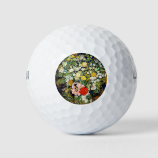 Bouquet of Flowers in a Vase Golf Balls