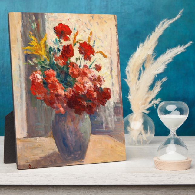 Bouquet of flowers in a vase  plaque (Side)