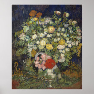 Bouquet of Flowers in a Vase Poster