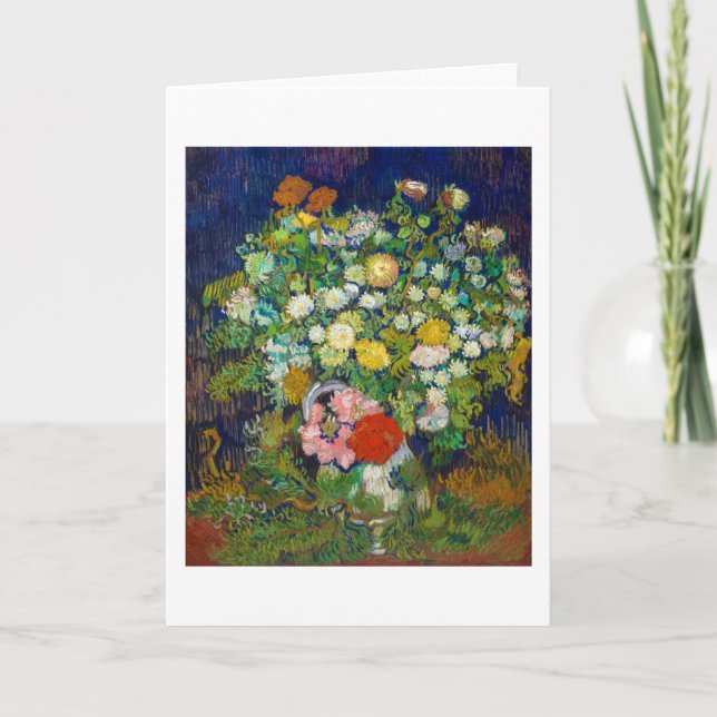 Bouquet of Flowers in a Vase, Van Gogh Card (Front)