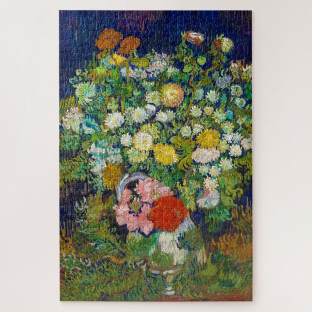 Bouquet of Flowers in a Vase, Van Gogh Jigsaw Puzzle (Vertical)