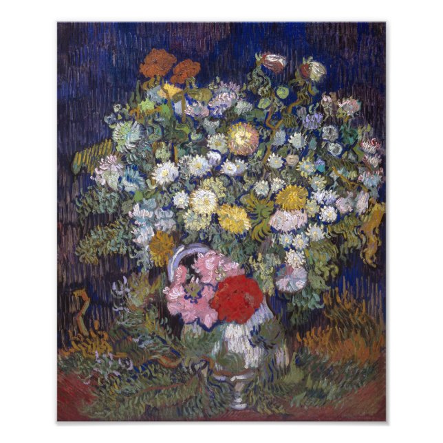 Bouquet of Flowers in a Vase | Van Gogh | Photo Print (Front)