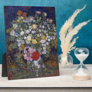 Bouquet of Flowers in a Vase Van Gogh Plaque