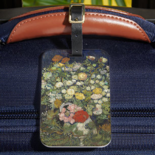 Bouquet of Flowers in a Vase Vincent van Gogh Luggage Tag