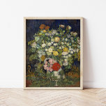 Bouquet of Flowers in a Vase | Vincent Van Gogh Poster<br><div class="desc">Bouquet of Flowers in a Vase (1890) | Original artwork by famous Dutch artist Vincent Van Gogh (1853-1890). The painting depicts a still life with a full bouquet of mixed flowers in a vase.

Use the design tools to add custom text or personalise the image.</div>