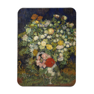 Bouquet of Flowers in a Vase   Vintage Artwork Magnet