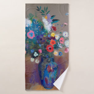 Bouquet of Flowers, Redon Bath Towel