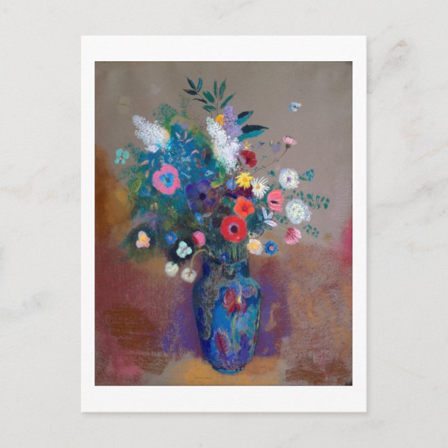 Bouquet of Flowers, Redon Postcard (Front)