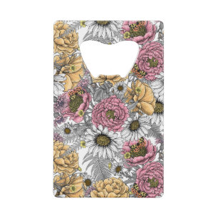 Bouquet of flowers- roses, peonies, daisies ans fe