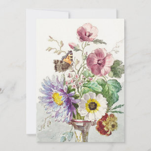 Bouquet of Flowers with a Butterfly Card