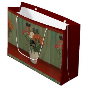 Bouquet of Flowers with China Asters and Tokyos Large Gift Bag