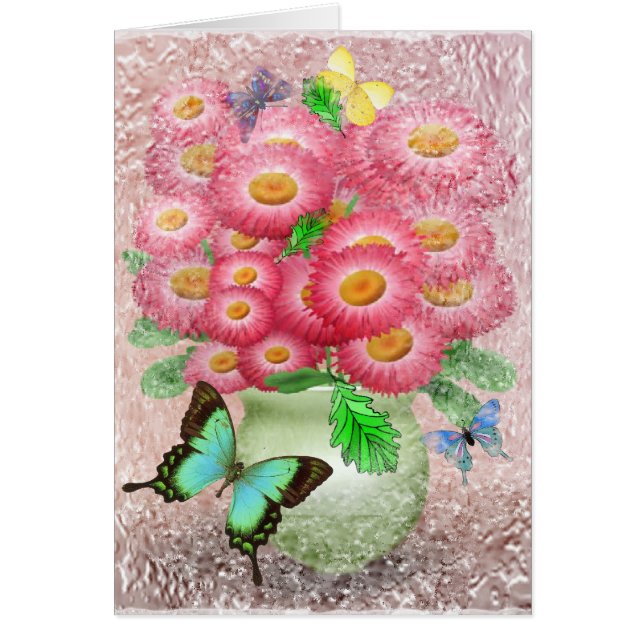 "Bouquet of Flutterbys" Card (Front)