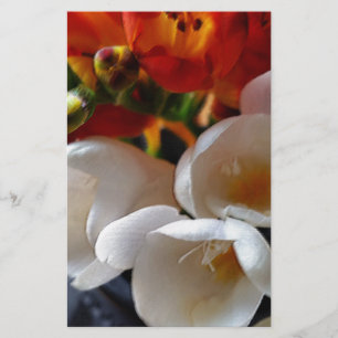 bouquet of freesias stationery