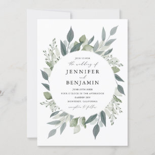Bouquet of Greenery Invitation
